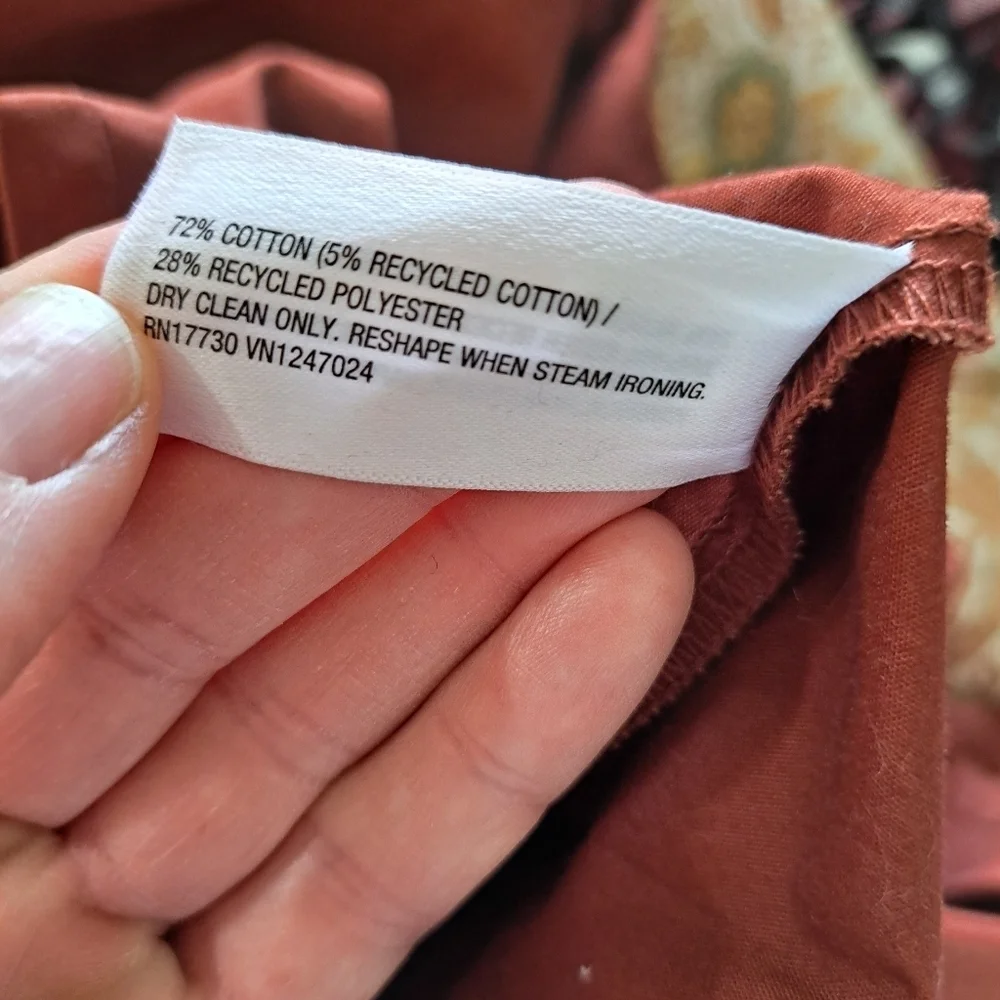 Future Collective Size 2 Women's Rust Color Midi Dress Sleeveless Adjustable - Picture 9 of 12